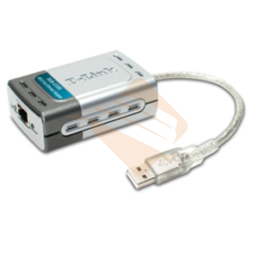 Сетевой адаптер DUB-E100 Fast Ethernet 1 порт RJ-45 10/100 Мбит/сек для шины USB 2.0, пр-во D-Link (DUB-E100)